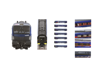 Roco 5510004 7-tlg. Set: Nightjet, ÖBB, DC 2L, digital/Sound/LED Innenbeleuchtung - H0