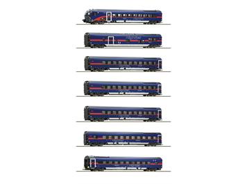 Roco 5510004 7-tlg. Set: Nightjet, ÖBB, DC 2L, digital/Sound/LED Innenbeleuchtung - H0