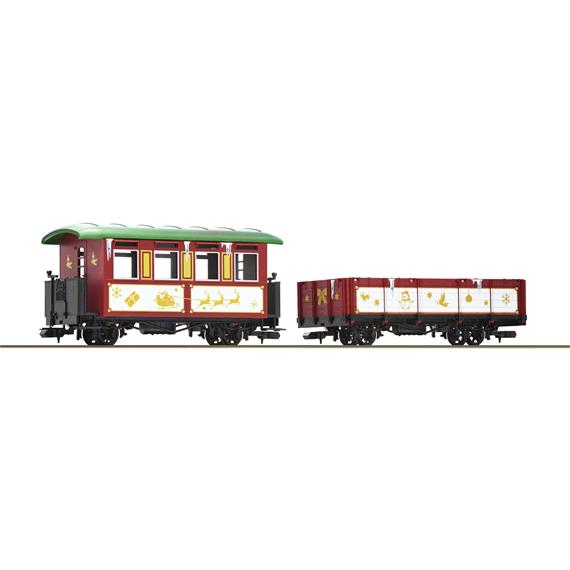 Roco 623001 2-tlg. Set: Weihnachtswagons, für H0-Gleis - Wagen-Grösse 0e (1:45)