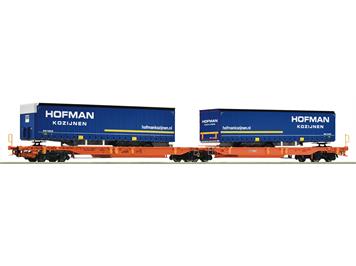 Roco 6600072 Doppeltaschen-Gelenkwagen der Spedition Hofman, Wascosa - H0 (1:87)