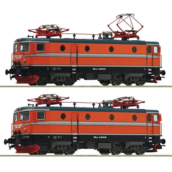 Roco 7520048 2-tlg. Set: E-Lok Rm, SJ, AC 3L, digital MM/DCC mit Sound - H0 (1:87)