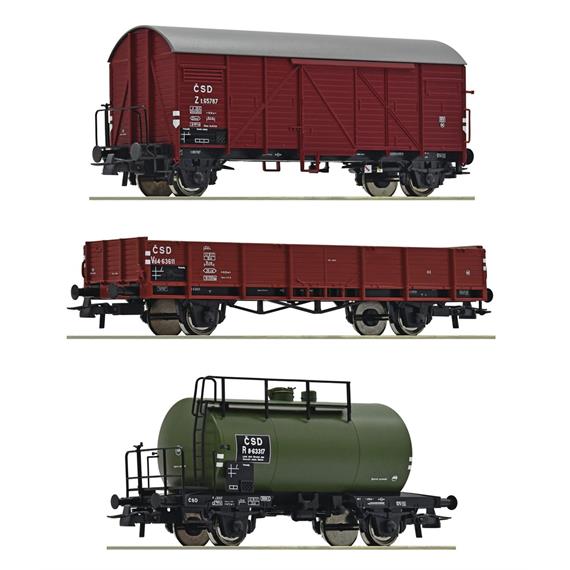 Roco 76018 Güterzug-Wagenset, CSD (3), H0 (1:87)