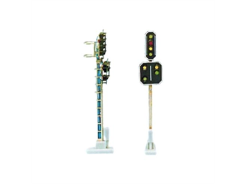 Schneider 2206 SBB Hauptsignal m. Vorsignal 8 LED 72mm - H0 (1:87)