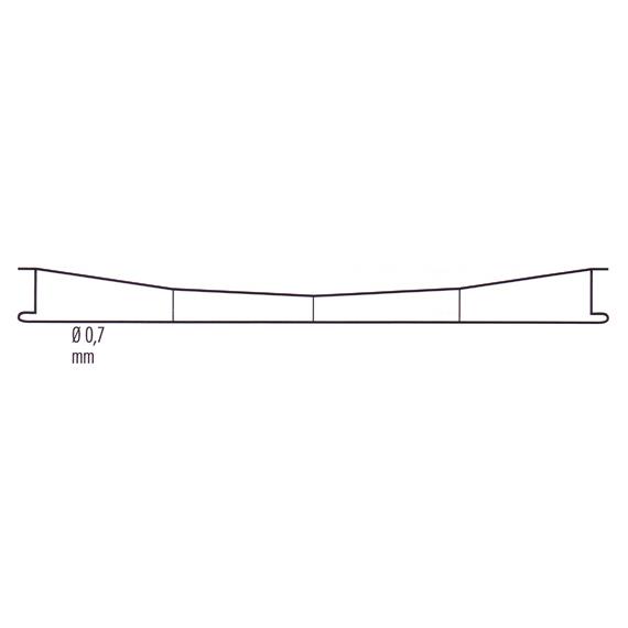 Sommerfeldt 145 Fahrdraht verkupfert 0,7 x 270 mm, 5 Stück - H0/H0m (1:87)