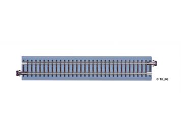 Tillig 83712 Bettungsgleis braun Gleisstück G1, Gerades Gleis 166 mm - H0m (1:87)