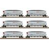 TRIX 24911 Hopper Car Set BNSF, sechs Kohletransportwagen, DC 2L- H0