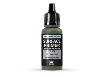 Vallejo 70.608 Model Air 17ml, SURFACE PRIMER US OLIVE DRAB