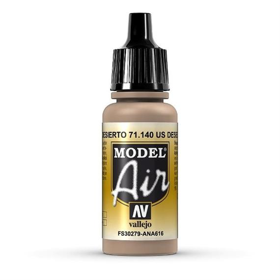 Vallejo 71.140 Model Air 17ml, US DESERT SAND, FS30279 - ANA616