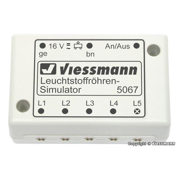 Viessmann 5067 Leuchtstoffröhren-Simulator - H0, H0m, TT, N, Z