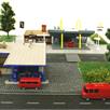 Vollmer Mc Donalds mit Mc Cafe und Tankstelle/Waschanlage - Ferigmodell 30 x 30 cm N | Bild 3