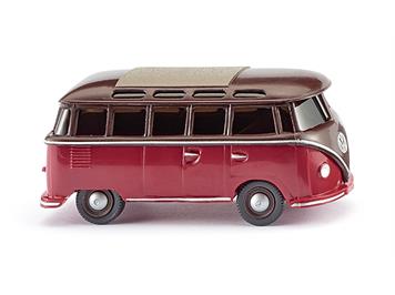 Wiking 031704 VW T1 Sambabus, braun/rot HO