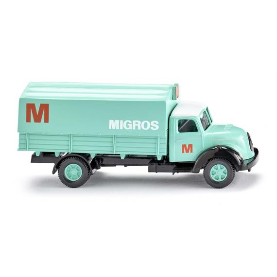 Wiking 042602 Pritschen-Lkw (Magirus Sirius) "Migros" - H0 1:87