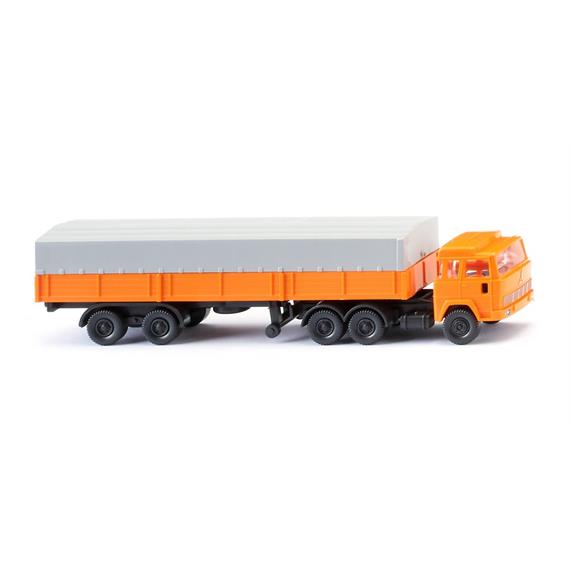 Wiking 095611 Pritschensattelzug (Magirus) - orange - N (1:160)