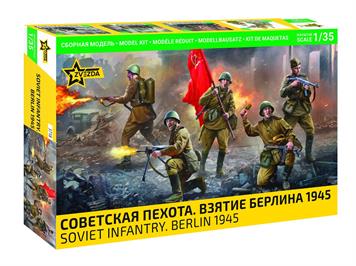 Zvezda 3718 Soviet Infantry Berlin 1945 · Massstab 1:35