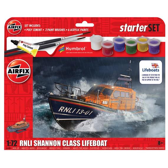 Airfix A55015 Starter Set - RNLI Shannon Class Lifeboat - Massstab 1:72