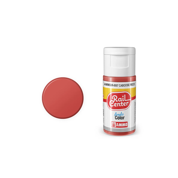 AMMO R-0007 Rail Center Caboose-Rot, matt, Acrylfarbe, 20 ml
