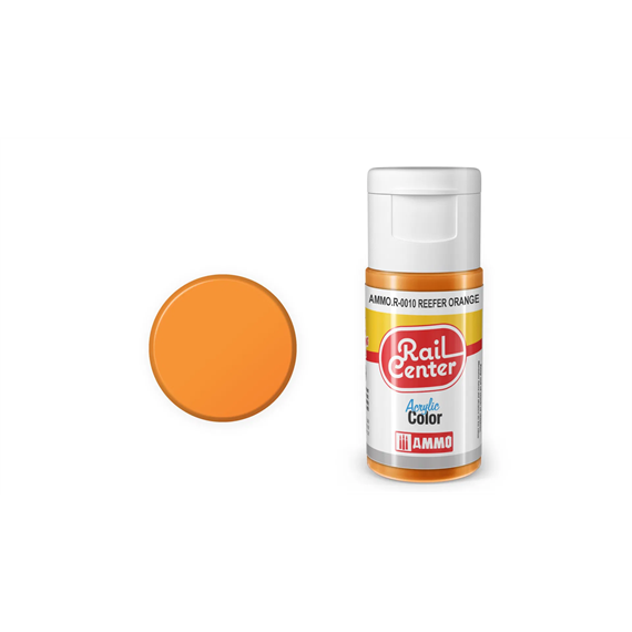 AMMO R-0010 Rail Center Reefer-Orange, matt, Acrylfarbe, 20 ml