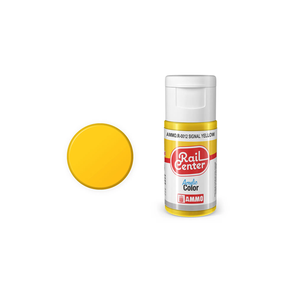AMMO R-0012 Rail Center Signalgelb, matt, Acrylfarbe, 20 ml
