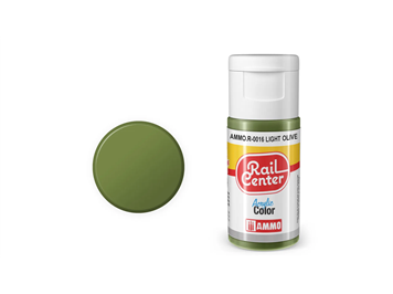 AMMO R-0016 Rail Center Olivgrün, hell, matt, Acrylfarbe, 20 ml