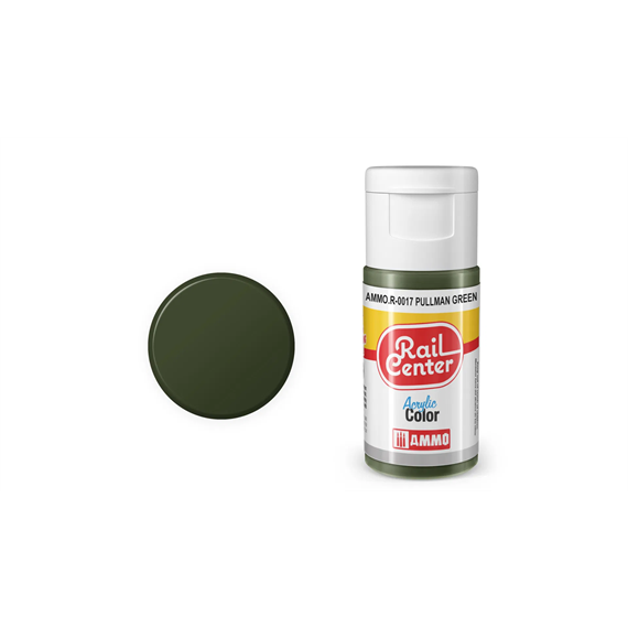 AMMO R-0017 Rail Center Pullman-Grün, matt, Acrylfarbe, 20 ml