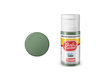 AMMO R-0019 Rail Center Personenwagen-Grün, matt, Acrylfarbe, 20 ml