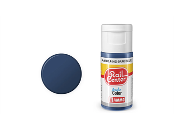 AMMO R-0020 Rail Center Dunkelblau, matt, Acrylfarbe, 20 ml