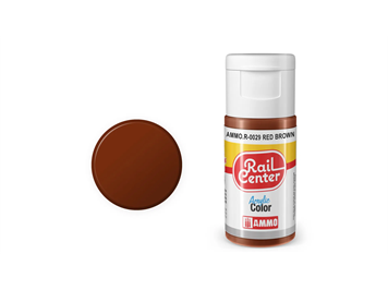 AMMO R-0029 Rail Center Rotbraun, matt, Acrylfarbe, 20 ml