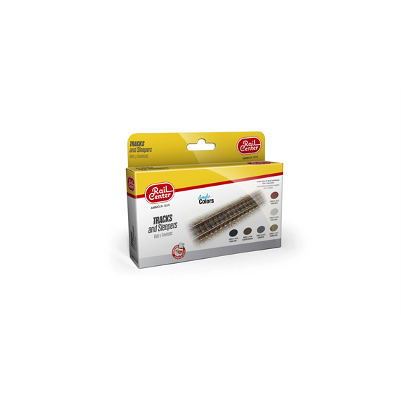 AMMO R-1015 Rail Center Gleise und Schwellen, Farb-Set