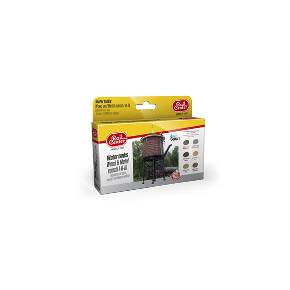 AMMO R-1027 Rail Center Wasserbehälter Holz & Metall, Farb-Set