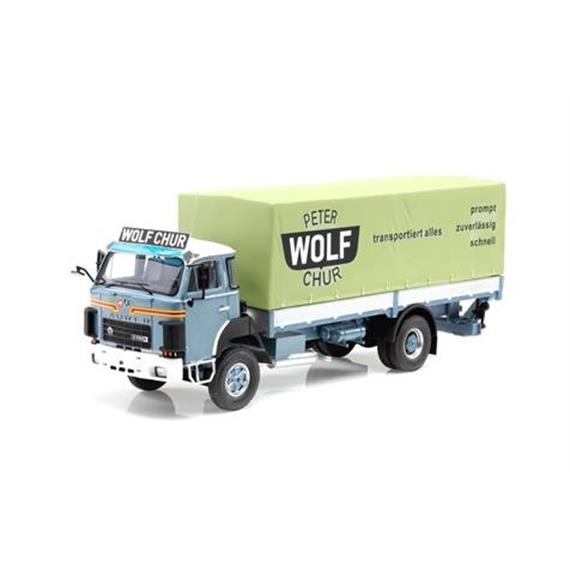 ATC 005524 Saurer D250B Pritsche Plane Peter Wolf Chur (CH), 1:43