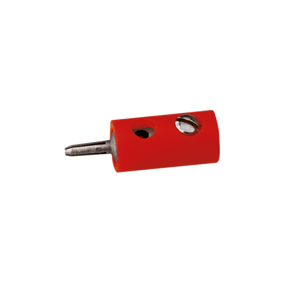 Brawa 3052 Stecker rund 2,5 mm rot (10 Stück)