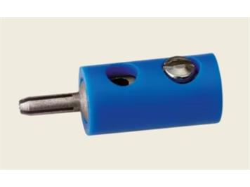 Brawa 3055 Stecker rund 2,5 mm blau, 10 Stück