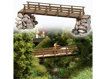 Busch 1497 Holzbrücke - H0 (1:87)