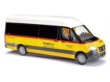 Busch 52613 Mercedes-Benz Sprinter, Postbus Schweiz "PubliCar" - H0 (1:87)