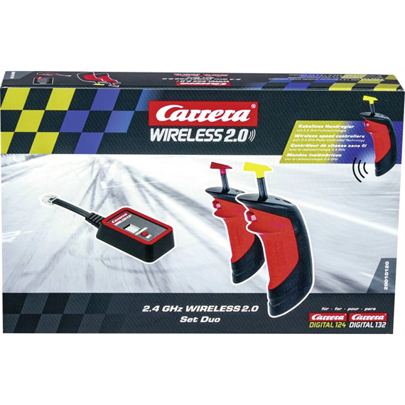 Carrera 20010120 Wireless 2.0 Set Duo Digital 132/124 - Batteriebetrieb mit 1,5V AAA