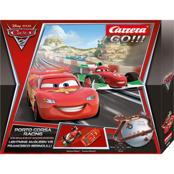 Carrera Go! 62238 Disney Pixar Cars Porto Corsa Racing, 5,4 Meter