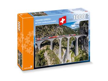 Carta.Media 7262 Puzzle Glacier Express auf Landwasserviadukt