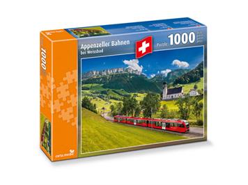 Carta.Media 7268 Puzzle Appenzeller Bahnen, mit 1000 Teilen im Format 70 x 50cm