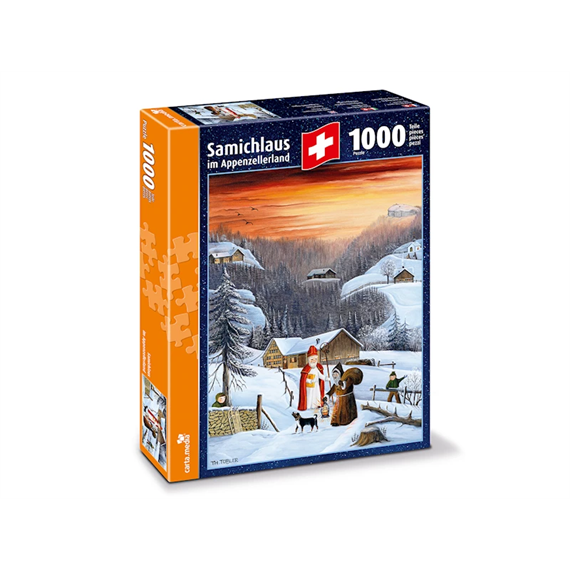 Carta.Media 7270 Puzzle Samichlaus im Appenzellerland, mit 1000 Teilen im Format 50 x 70cm