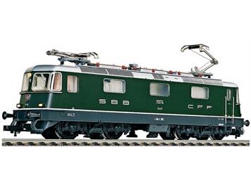 Fleischmann 4343 SBB Elektrolok Re 4/4 II 11374 grün, DC 2L, analog - H0 (1:87)