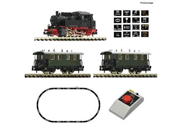 Fleischmann 5160003 Analog Start Set: Dampflokomotive BR 80 mit Personenzug - N (1:160)