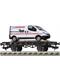 Fleischmann 521801 Flachwagen Xf 19 DB AG mit Fleischmann - Firmentransporter lim. Auflage