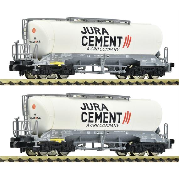Fleischmann 6660090 2-tlg. Set: Silowagen, Wascosa/Jura Cement - N (1:160)