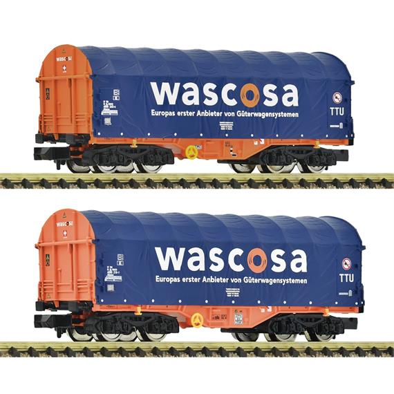 Fleischmann 6660105 2-tlg. Set: Schiebeplanenwagen, Wascosa - N (1:160)