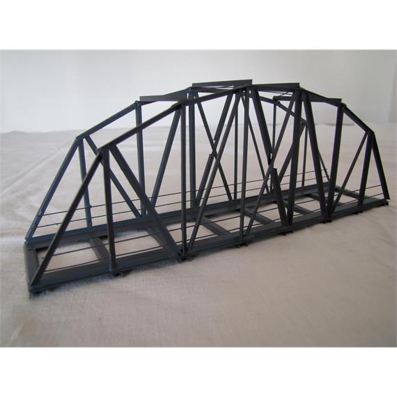 HACK 13030 Bogenbrücke 24 cm grau, B24 Fertigmodell aus Weissblech, H0 1:87