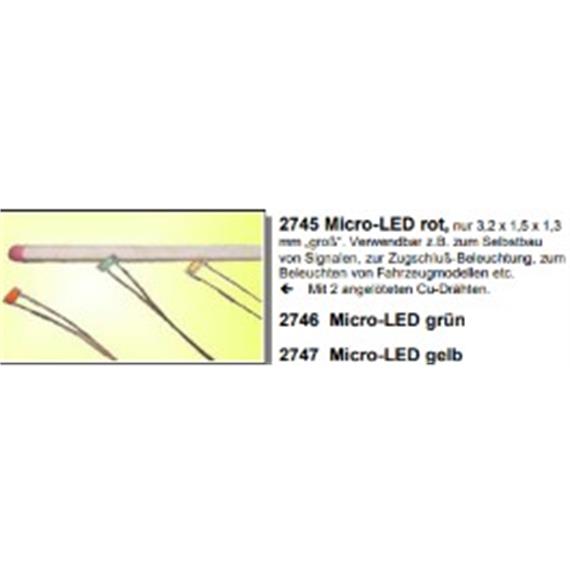 Herkat 2745 Micro-Leuchtdiode, rot