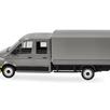 Herpa 098328 MAN TGE Doppelkabine mit Pritsche, grau/gelb - H0 (1:87) | Bild 4