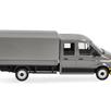 Herpa 098328 MAN TGE Doppelkabine mit Pritsche, grau/gelb - H0 (1:87) | Bild 3