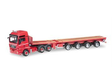 Herpa 304511 MAN TGX XXL Euro 5 Teletrailer "Markewitsch"