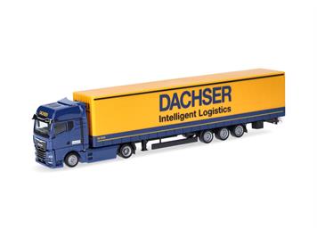 Herpa 318143 MAN eTGX GX 15 Meter Lowliner-Sattelzug "Dachser Intelligent Logistics" - H0